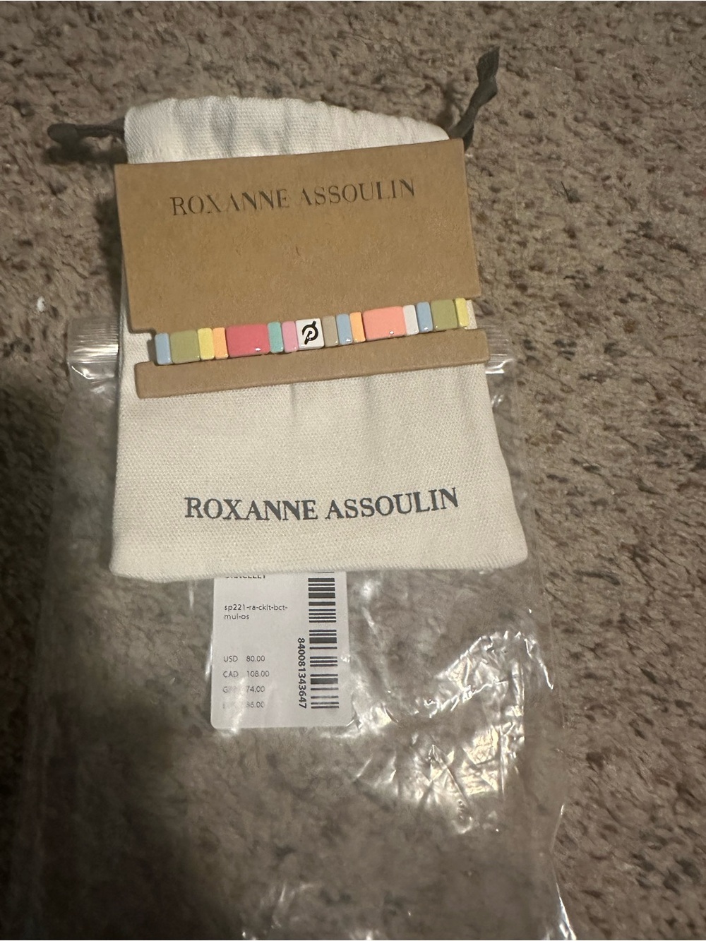 NEW Roxanne Assoulin Peloton Desert Sky Block Party Bracelet